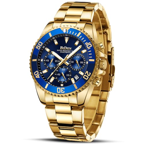 Chronograph Stainless Steel Waterproof  Wrist Watches for Men